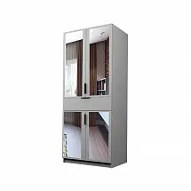 Шкаф ЭКОН распашной 2-х дверный с ящиком со штангой с 2-мя зеркалами